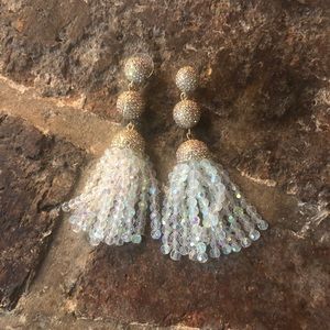 Baublebar beaded tassel drop earrings
